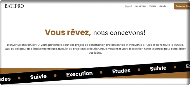 capture du site bati pro